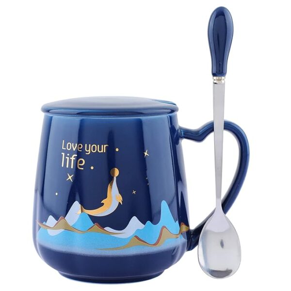 Love Your Life Mug with Lid & Spoon